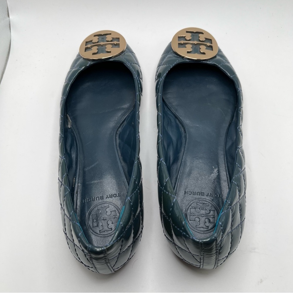 EUC Tory Burch Quinn Ballet Flat size 8.5 women’s - Picture 7 of 10
